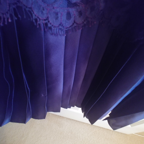 Jessica McClintock Vintage Navy Laced Collar Dress - Picture 4 of 7